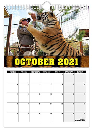 Tiger King - Calendario de pared 2021 // Divertido/extravagante/Navidad/Cumpleaños/Idea de regalo/Presente/Novedad/Humor/Secreto Santa/Planificador de año/Regalo de oficina