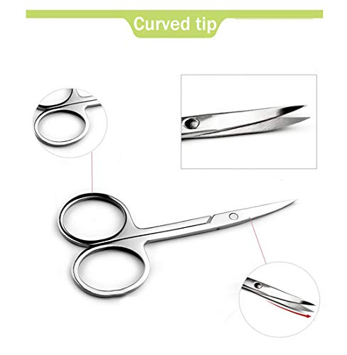 Tijeras de uñas extra afiladas con borde de corte curvo para cortar con precisión sin problemas - Para dedos y uñas de los pies - también aptos para zurdos