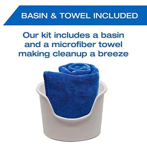 Tilcare Kit Limpiador de oídos con Aspirador Electrico– Sistema de lavado de oídos– Kit de limpieza para oídos perfectos – Incluye Lavabo, Jeringa, Kit Curetas, Toalla y 30 Puntas Desechables