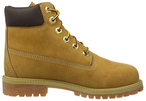 Timberland 6-inch Premium Wp Botas Clasicas Unisex Niños, Amarillo (Wheat Nubuck), 37.5 EU