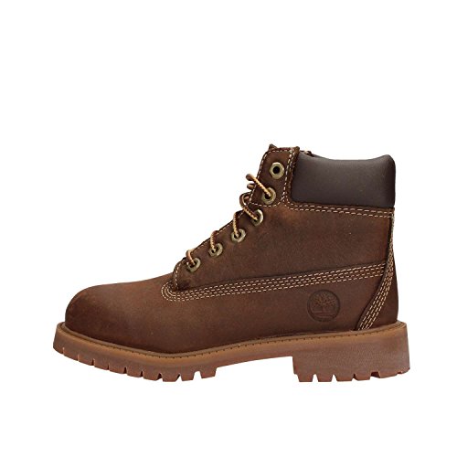 Timberland Authentic 6” – Botas para Niños, Marrón (Brown Smooth), 30.5 EU