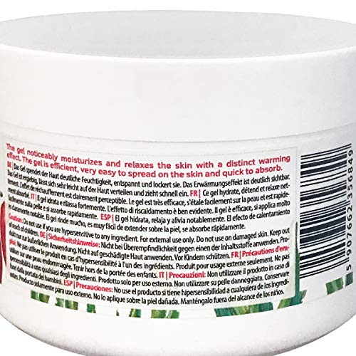 Timely - Gel efecto calor con alcanfor para el alivio muscular, 250 ml