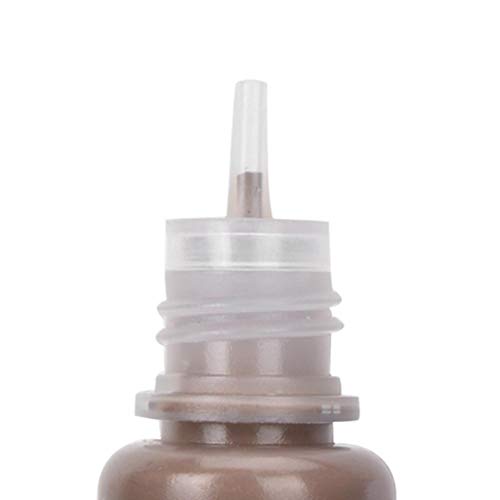 Tinta del Tatuaje Pigmentos de maquillaje Líquido seguro Suministro de tatuajes Café ligero 8 ml para cejas profesionales Linea de ojos Bordado para tintas Taza para cejas