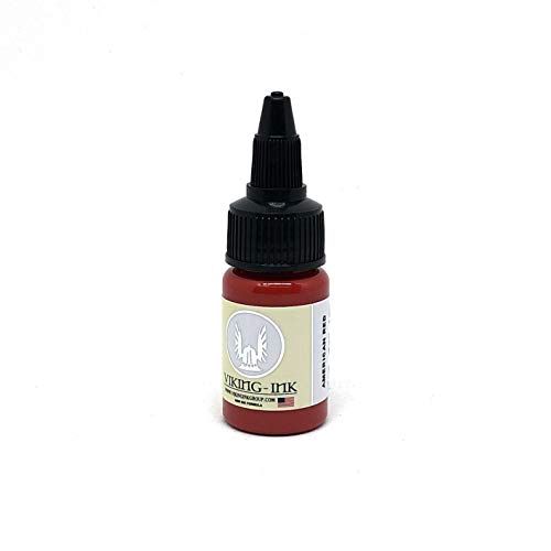 Tinta para tatuaje - AMERICAN RED 0.5oz (15ml) - VIKING INK USA - Los mejores colores y negros en tintas para tatuaje del mercado - VEGANAS