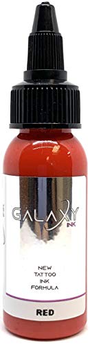 Tinta para tatuaje - RED 1oz (30ml) - GALAXY INK - Los mejores colores y negros en tintas para tatuaje del mercado - VEGANAS