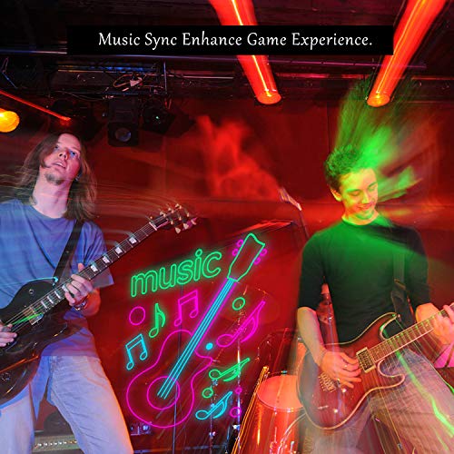 Tira LED, 5M(16.4ft) RGB tira de luces que cambia de color con control remoto y APP, con control remoto RF de 20 teclas Tira de luces LED para decoración navideña y cocina.