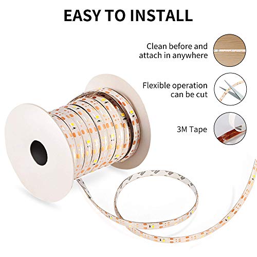 Tira LED Solar, Tiras de Luces 5M Impermeable IP65 Luces LED con 2 Modos Strip Light para Navidad Fiestas Bodas Jardines Festivales Habitacion, Bar, Restaurante Decorativas- Blanco Cálido