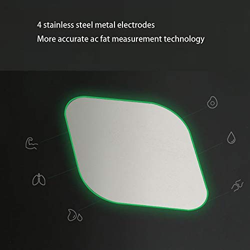 TKFY Escala de baño de Alta precisión Bluetooth Escala de Grasa Corporal hogar compartido Escala Escalas electrónicas Smartphone App Slim y Wide diseño 180KG Negro