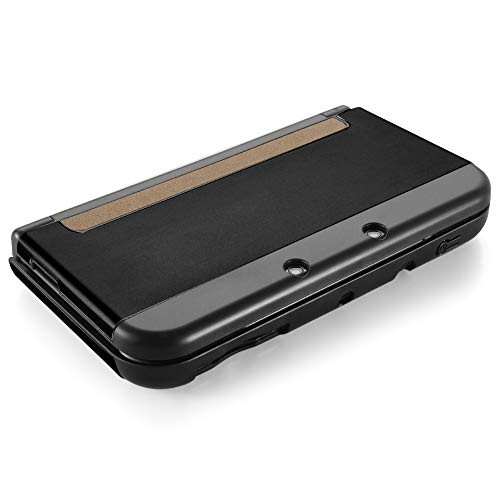 TNP New 3DS Funda (Negro)- Plástico + Aluminio Full Body - carcasa rígida con carcasa para New Nintendo 3DS 2015