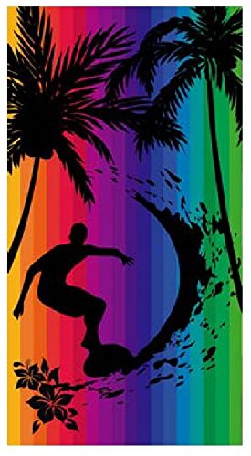 Toalla playa 100% algodon egipcio (surfero multicolor) (160 x 180 CM)