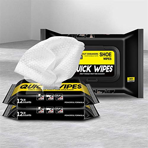 Toallitas De Limpieza,Toallitas De Limpieza Para Zapatillas, Toallitas De Viaje, Desechables Para Zapatos Y Entrenadores, Toallitas Húmedas Para El Cuidado Del Calzado Y Quitamanchas, 12/30 Wipes