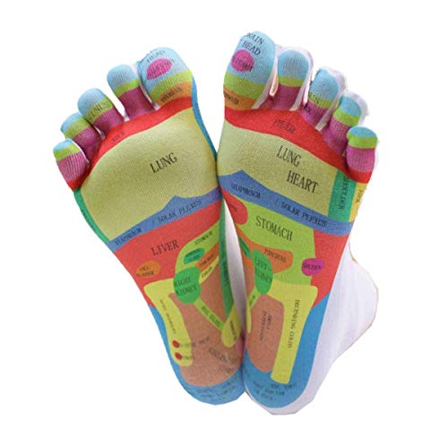 Toe 2 Toe TOETOE – Calcetines Reflectantes para Dedo del pie (Reino Unido 3 – 8,5 EU 36 – 43, Color Blanco)