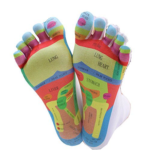 Toe 2 Toe TOETOE – Calcetines Reflectantes para Dedo del pie (Reino Unido 3 – 8,5 EU 36 – 43, Color Blanco)