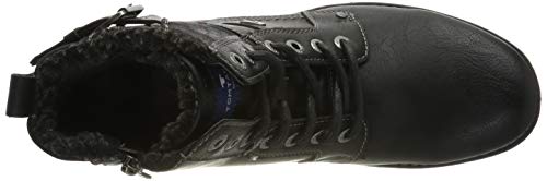 Tom Tailor 7980806, Botas Clasicas para Hombre, Negro (Black 00001), 43 EU