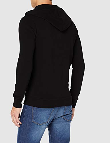 Tom Tailor Denim Hoody Chaqueta Deportiva, Negro (Black 29999), S para Hombre