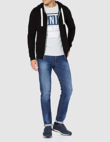 Tom Tailor Denim Hoody Chaqueta Deportiva, Negro (Black 29999), S para Hombre
