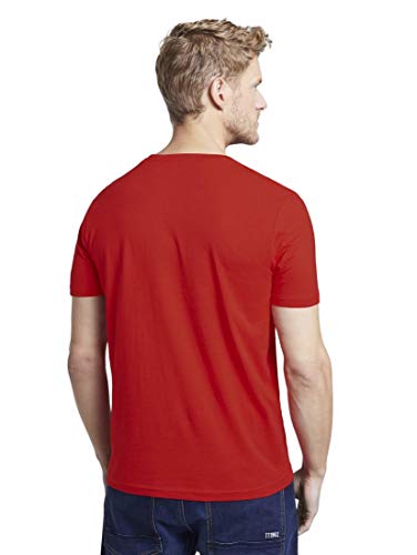 Tom Tailor Logo T-Shirt Camiseta, 12880, L para Hombre