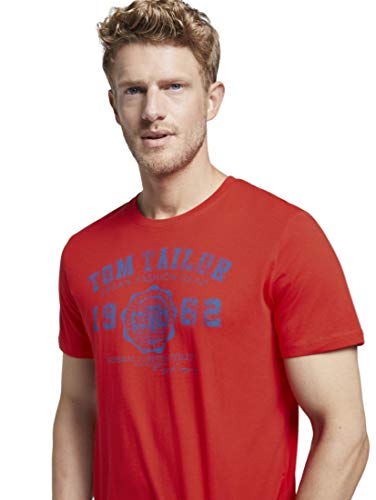 Tom Tailor Logo T-Shirt Camiseta, 12880, L para Hombre