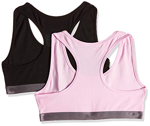 Tommy Hilfiger 2 Pack Bralette Corsé, Multicolor (1 Black / 1 Unique 037), 152 (Talla del Fabricante: 12-14) para Niñas