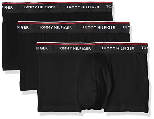 Tommy Hilfiger 3p Lr Trunk Boxer, Negro (Black 990), L (Pack de 3) para Hombre