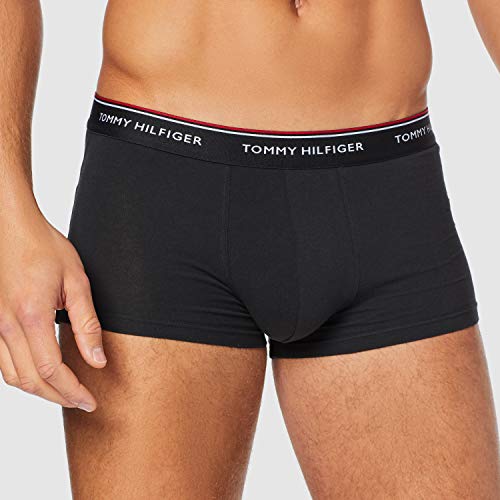Tommy Hilfiger 3p Lr Trunk Boxer, Negro (Black 990), L (Pack de 3) para Hombre