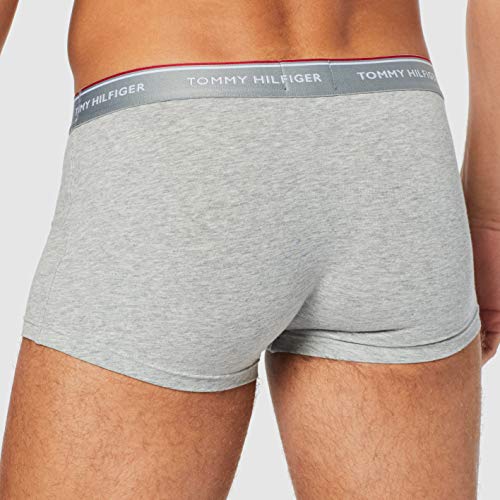 Tommy Hilfiger 3p Lr Trunk Boxer, Negro (Black/White/Grey Heather 004), XL (Pack de 3) para Hombre