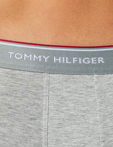 Tommy Hilfiger 3p Lr Trunk Boxer, Negro (Black/White/Grey Heather 004), XL (Pack de 3) para Hombre