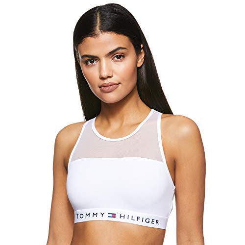 Tommy Hilfiger Bralette Corsetto, Blanco (White), XS para Mujer