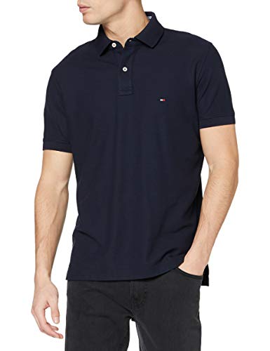 Tommy Hilfiger Core Hilfiger Regular Polo, Azul (Sky Captain 403), Small para Hombre