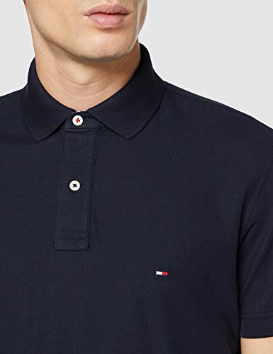Tommy Hilfiger Core Hilfiger Regular Polo, Azul (Sky Captain 403), Small para Hombre