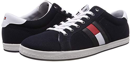 Tommy Hilfiger Essential Flag Detail Sneaker, Zapatillas para Hombre, Azul (Midnight 403), 43 EU