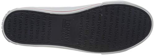 Tommy Hilfiger Essential Mid-Top Trainers, Zapatillas Deportivas para Mujer, Blanco (White Ybs), 38 EU