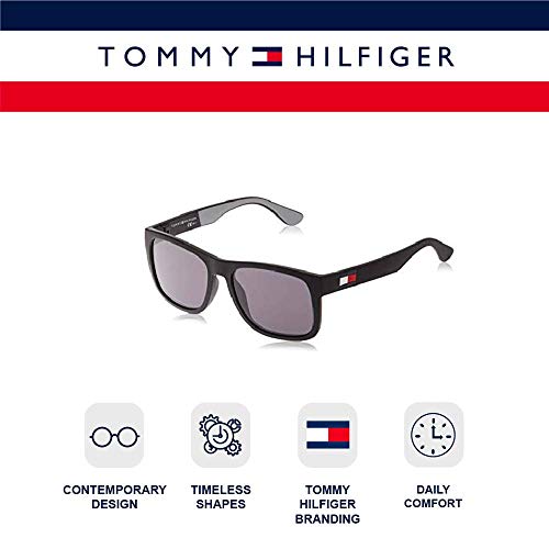 Tommy Hilfiger Herren TH 1556/S Sonnenbrille, Schwarz (BLACKGREY), 56
