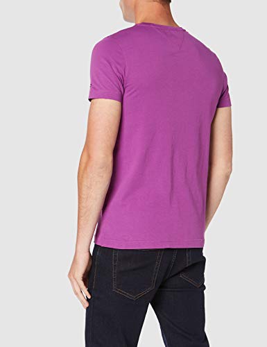 Tommy Hilfiger Hilfiger Applique tee Top Deportivo, Morado (Hyacinth Violet 526), Medium para Hombre