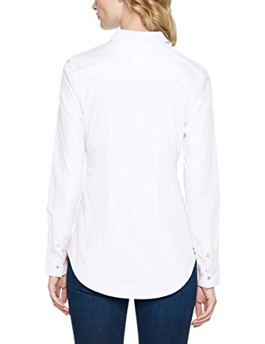 Tommy Hilfiger Original Stretch Blusa, Blanco (Classic White 100), X-Small para Mujer