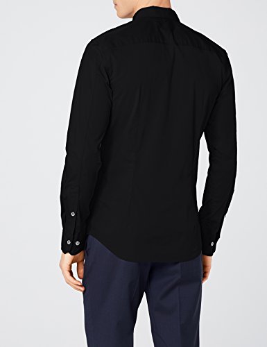 Tommy Hilfiger Original Stretch Shirt Camisa, Negro (Tommy Black), XXL para Hombre