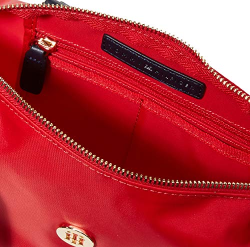 Tommy Hilfiger - Poppy Small Tote, Bolsos totes Mujer, Rojo (Barbados Cherry), 1x1x1 cm (W x H L)