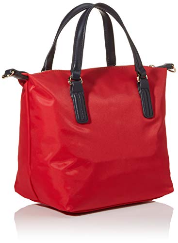 Tommy Hilfiger - Poppy Small Tote, Bolsos totes Mujer, Rojo (Barbados Cherry), 1x1x1 cm (W x H L)