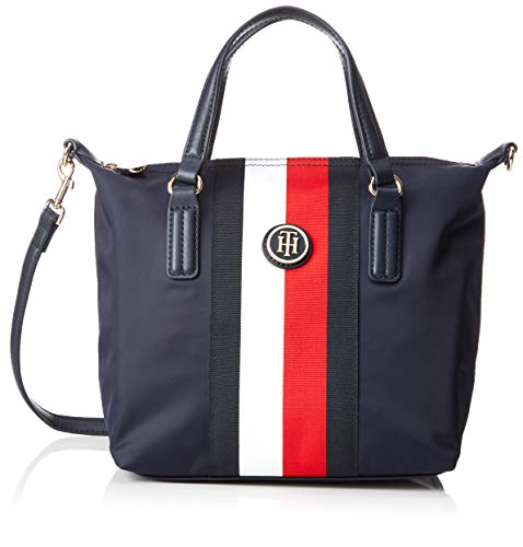 Tommy Hilfiger - Poppy Small Tote Stp, Bolsos totes Mujer, Azul (Corporate), 23x15x22 cm (B x H T)