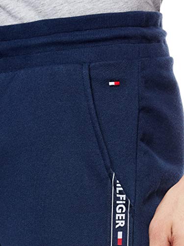 Tommy Hilfiger Repeat Logo Tape Joggers Pantalones Deportivos, Azul (Navy Blazer), Small para Hombre