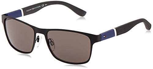 Tommy Hilfiger TH 1283/S Sunglasses, Blanco Azul, 55mm Unisex-Adulto