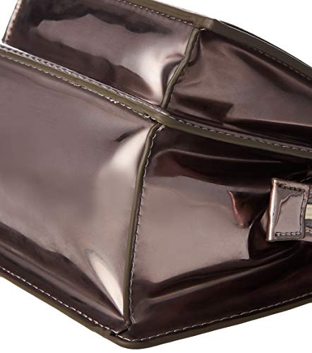 Tommy Hilfiger - Th Fashion Crossover Metallic, Bolsos bandolera Mujer, Multicolor (Black Silver), 8.5x16.7x18.8 cm (W x H L)