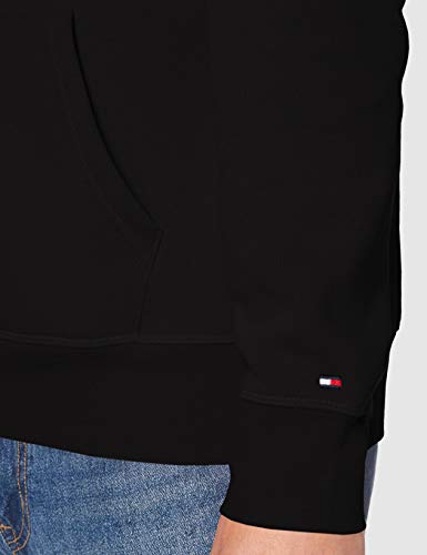Tommy Hilfiger Tommy Logo Hoody sudadera, Schwarz (Jet Black Base), X-Large para Hombre
