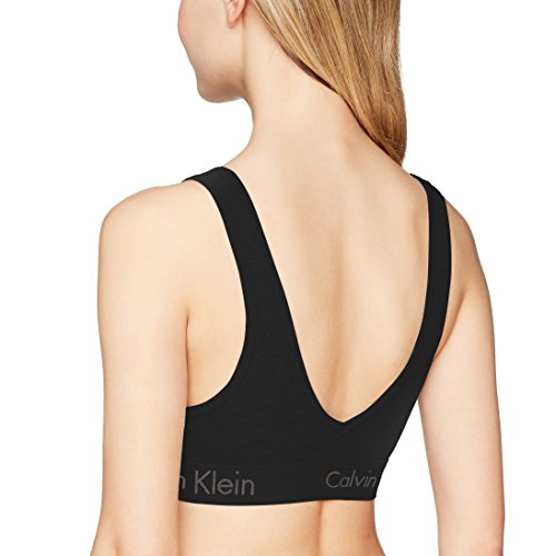Tommy Hilfiger Unlined Bralette Sujetador sin Aros, Negro (Black 001), Large para Mujer