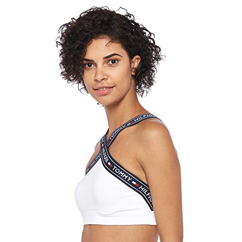 Tommy Hilfiger X Sujetador Estilo Bralette, Blanco (White 100), Small para Mujer