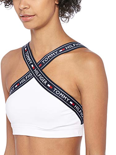 Tommy Hilfiger X Sujetador Estilo Bralette, Blanco (White 100), Small para Mujer