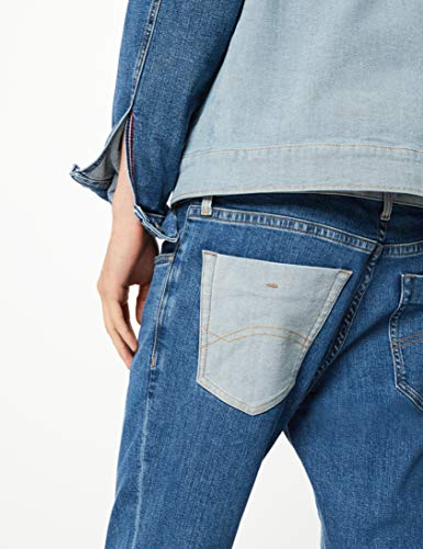 Tommy Jeans Hombre Tjm Scanton Heritage Slim Jeans, Azul (TJ DENIM COLORBLOCK 1A4), W32/L30