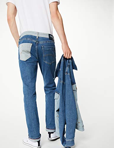 Tommy Jeans Hombre Tjm Scanton Heritage Slim Jeans, Azul (TJ DENIM COLORBLOCK 1A4), W32/L30