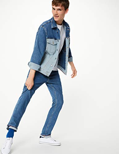 Tommy Jeans Hombre Tjm Scanton Heritage Slim Jeans, Azul (TJ DENIM COLORBLOCK 1A4), W34/L32