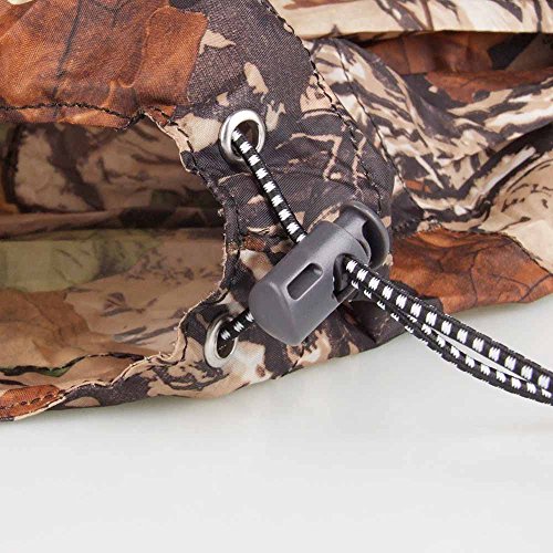 TOMSHOO Poncho de Lluvia Impermeable y Multifuncional Reusable como Toldo Manta, Estera de Camping,Cubierta de Dosel para Senderismo,Cámping y Pesca Ciclismo Unisex